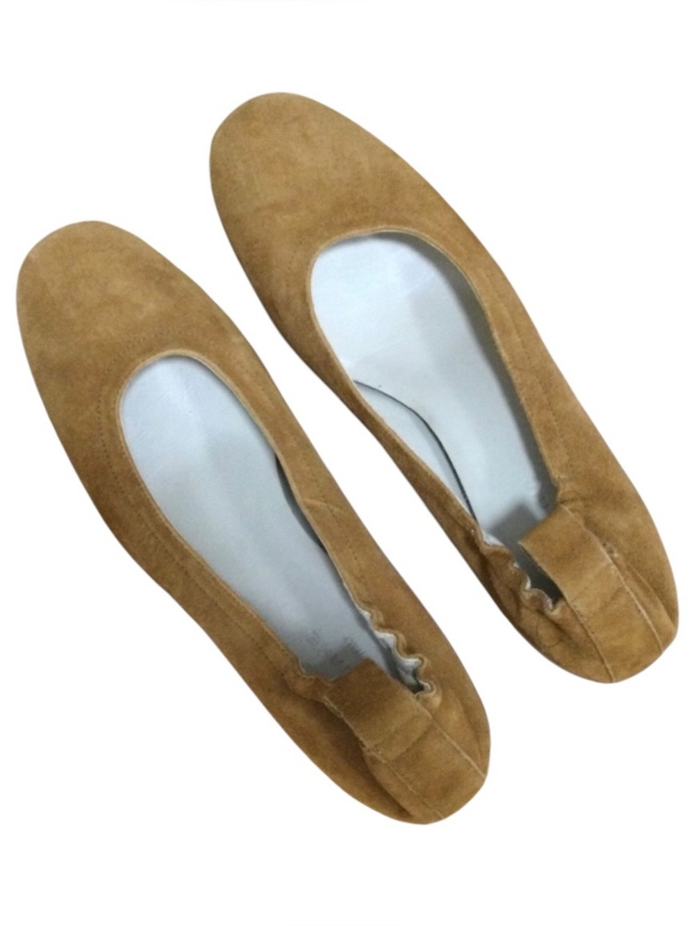 Everlane Suede Block Heel Slip-On Shoes Camel Brown Size 8.5